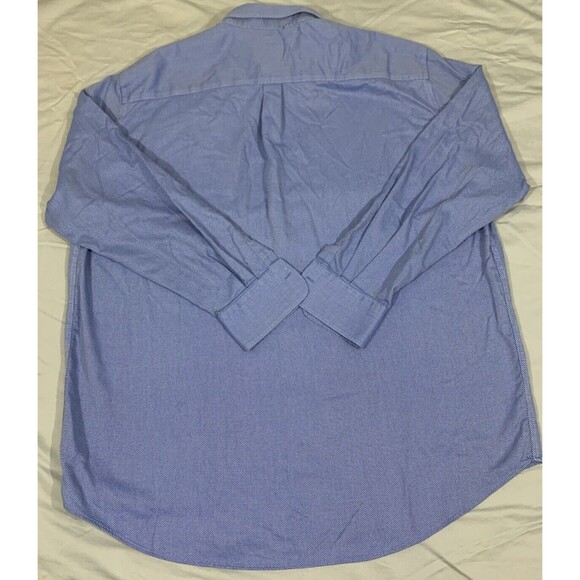 Peter Millar Shirt Mens XXL Blue White Button Up Long Sleeve Nanoluxe Easycare - Picture 5 of 6